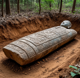 В Китае найден загадочный 16-тонный гроб