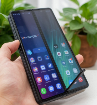 Samsung покажет первый трёхстворчатый складной смартфон